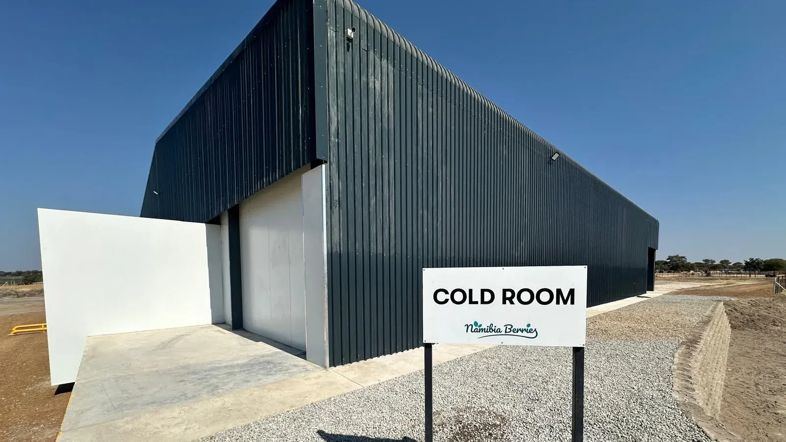The completed cold room at Namibia Berries
