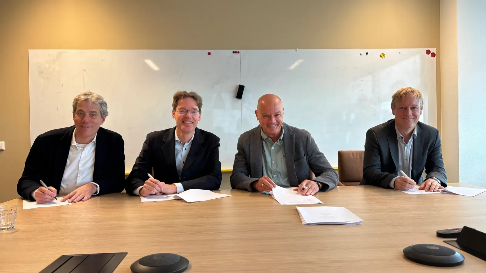 Partners signing the €15 million facility for the expansion of Namibia Berries