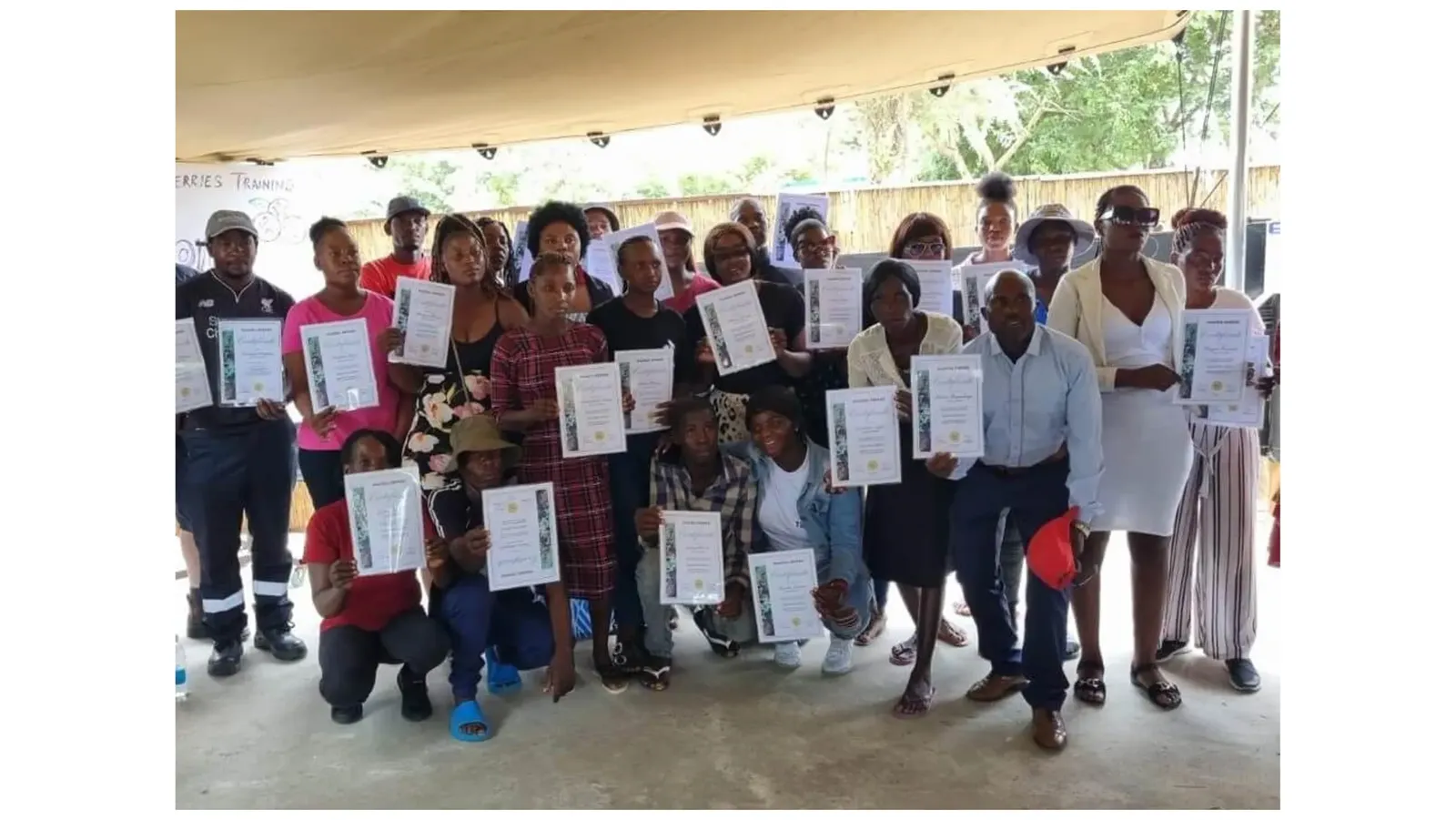 Namibia Berries training session for local residents